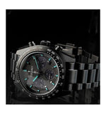 Seiko Prospex Speedtimer The Black Series Limited Edition Black Dial Black Steel Strap Watch for Men - SSC917