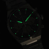 Seiko Conceptual Chronograph Blue Dial Silver Steel Strap Watch for Men- SSB453P1