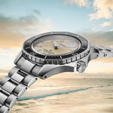 Seiko Prospex Polygonal Divers Automatic Pearl White Dial Silver Steel Strap Watch for Men - SPB481J1