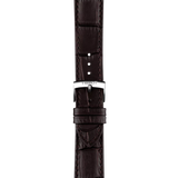 Tissot PR 100 Quartz Silver Dial Black Leather Strap Watch for Men - T150.410.16.031.00