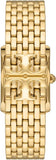 Tory Burch Eleanor White Dial Gold Steel Strap Watch for Women - TBW1060
