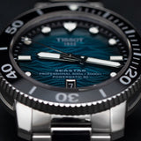 Tissot Seastar 2000 Professional Powermatic 80 Blue Dial Silver Steel Strap Watch for Men - T120.607.11.041.00