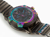 Versace Icon Active Chronograph Black Dial Grey Silicone Strap Watch for Men - VEZ701022