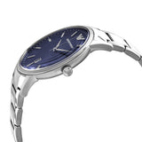 Emporio Armani Renato Blue Dial Silver Steel Strap Watch for Men - AR11180
