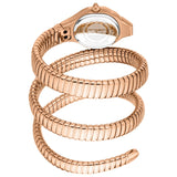 Just Cavalli Vita Green Dial Rose Gold Steel Strap Watch for Women - JC1L355M0045
