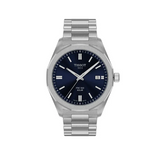 Tissot PRC 100 Solar Quartz Blue Dial Silver Steel Strap Watch for Men - T151.422.11.041.00