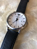 Emporio Armani Luigi White Dial Black Leather Strap Watch for Men - AR1694