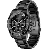 Hugo Boss Hero 2.0 Chronograph Black Dial Black Steel Strap Watch for Men - 1514271