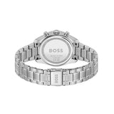 Hugo Boss Grand Tour Chronograph Pink Mother of Pearl Dial Silver Steel Strap Watch for Women - 1502765