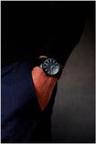 Emporio Armani Renato Black Dial Black Steel Strap Watch for Men - AR11184