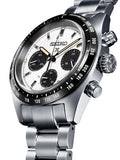 Seiko Prospex Speedtimer Solar Chronograph White Dial Silver Steel Strap Watch for Men - SSC813