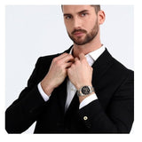 Maserati Attrazione Chronograph Black Dial Two Tone Steel Strap Watch for Men - R8853151002