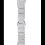 Tissot PRX Quartz Red Dial Silver Steel Strap Watch for Women - T137.210.11.421.00