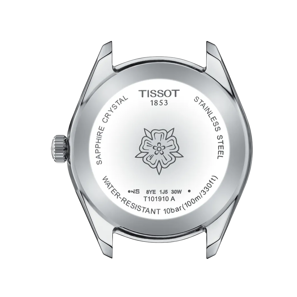 Tissot PR 100 Sport Chic Lady Blue Dial Silver Steel Strap Watch for Women - T101.910.11.351.00
