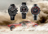 Seiko Prospex Speedtimer Solar Chronograph Datsun 240Z Collaboration Limited Edition Black Dial Two Tone Steel Strap Watch for Men - SSC957
