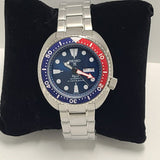 Seiko Prospex PADI Special Edition Automatic Blue Dial Silver Steel Strap Watch for Men - SRPE99
