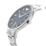 Emporio Armani Renato Blue Dial Silver Steel Strap Watch for Men - AR11180
