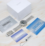 Seiko 5 Sports Automatic Black Dial Silver Steel Strap Watch for Men - SRPC61J1