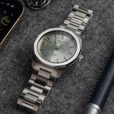 Tissot PRC 100 Solar Quartz Silver Dial Silver Steel Strap Watch for Men - T151.422.11.031.00