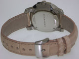 Burberry The Britain Diamonds Pink Dial Pink Leather Strap Watch for Women - BBY1802