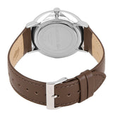 Lacoste Moon Multifunction Blue Dial Brown Leather Strap Watch for Men - 2010976