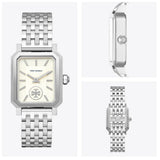 Tory Burch Robinson White Dial Silver Steel Strap Watch for Women - TBW1510