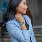 D1 Milano Ultra Thin Blue Dial Silver Steel Strap Watch for Women - D1-UTBL17