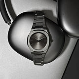 D1 Milano Ultra Thin Anthracite Gray Dial Gray Steel Strap Watch for Men - D1-UTBJ22