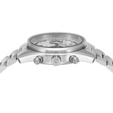 Emporio Armani Racer Chronograph Silver Dial Silver Steel Strap Watch for Men - AR11636