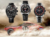 Seiko Prospex Speedtimer Solar Chronograph Datsun 240Z Collaboration Limited Edition Black Dial Two Tone Steel Strap Watch for Men - SSC957