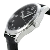 Tissot T-Sport Gent XL Black Dial Black Leather Strap Watch for Men - T116.410.16.057.00