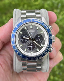 Seiko Prospex Speedtimer Solar Chronograph Grey Dial Silver Steel Strap Watch for Men - SSC939