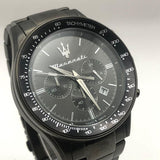 Maserati SFIDA Limited Edition Chronograph Black Dial Black Steel Strap Watch for Men - R8873640016