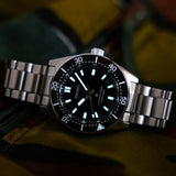 Seiko Prospex 1965 Heritage Divers Automatic Black Dial Silver Steel Strap Watch for Men - SPB453J1