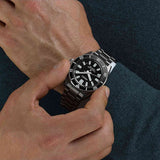Seiko Prospex 1965 Heritage Divers Automatic Black Dial Silver Steel Strap Watch for Men - SPB453J1