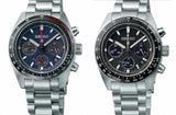 Seiko Prospex Speedtimer Solar Chronograph Blue Dial Silver Steel Strap Watch for Men - SSC815
