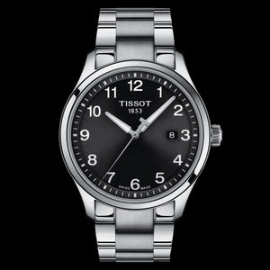 Tissot T-Sport Gent XL Black Dial Silver Steel Strap Watch for Men - T116.410.11.057.00