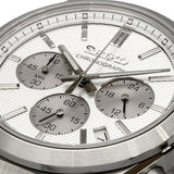 Seiko Conceptual Chronograph White Dial Silver Steel Strap Watch for Men - SSB451P1