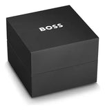 Hugo Boss Strike Chronograph Black Dial Black Rubber Strap Watch for Men - 1514289