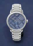 Burberry Classic Blue Dial Silver Steel Strap Watch for Men - BU10007