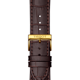 Tissot Classic Dream Ivory Dial Brown Leather Strap Watch for Men - T129.410.26.263.00