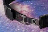 D1 Milano Ultra Thin Aventurine Black Dial Silver Steel Strap Watch for Men - D1-UTBJ29