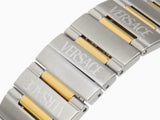 Versace Greca Logo Diver Quartz Green Dial Two Tone Steel Strap Watch for Men - VE8G00524