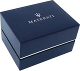 Maserati Attrazione Chronograph Blue Dial Grey Steel Strap Watch for Men - R8853151012