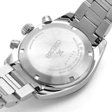 Seiko Prospex Speedtimer Solar Chronograph Gold Dial Silver Steel Strap Watch for Men - SSC817