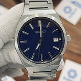 Seiko Conceptual Blue Dial Silver Steel Strap Watch for Men - SUR555P1