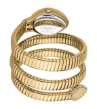 Just Cavalli Carezza Green Dial Gold Steel Strap Watch for Women - JC1L372M0035