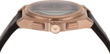 Emporio Armani Classic Chronograph Brown Dial Brown Leather Strap Watch for Men - AR0371