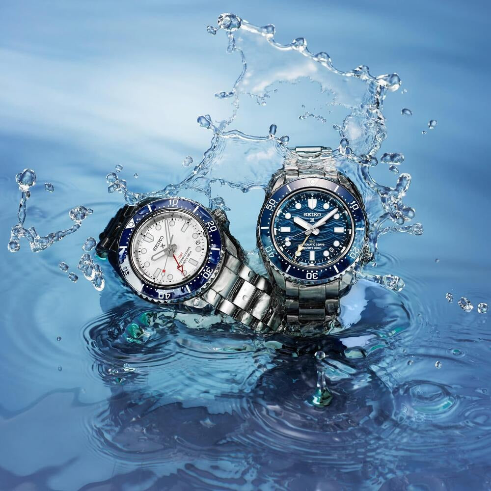 Seiko Prospex 1968 Heritage Diver's GMT 60th Anniversary White Dial Silver Steel Strap Watch for Men - SPB519J1