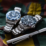 Seiko Prospex 1965 Heritage Divers Automatic Black Dial Silver Steel Strap Watch for Men - SPB453J1